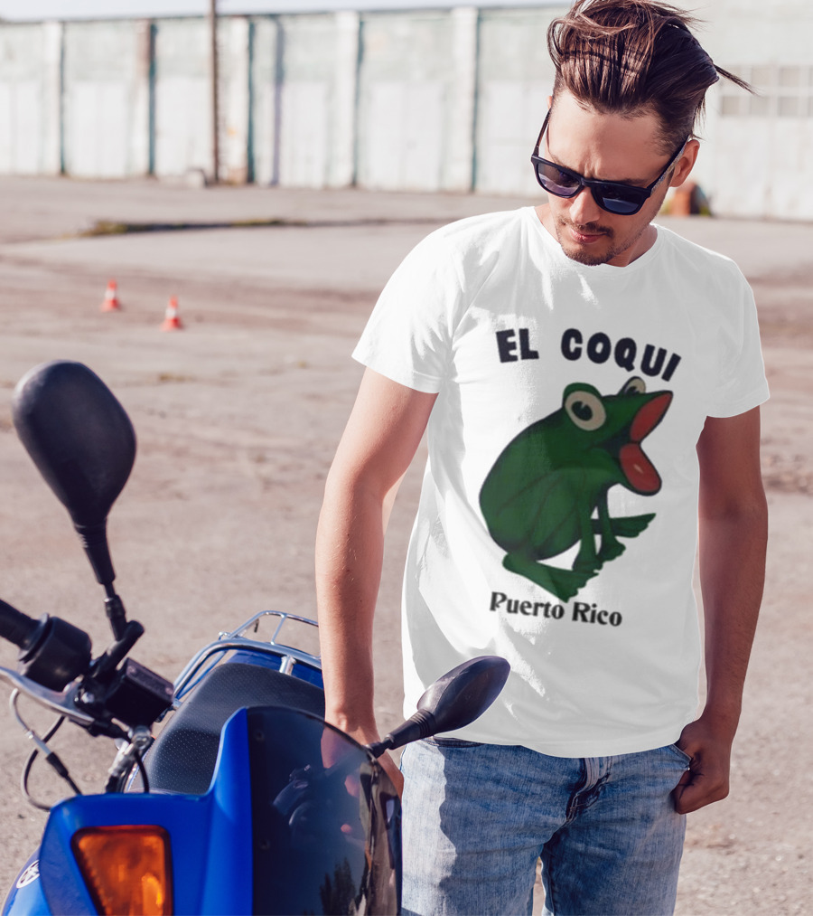 Dios Bunny El Coqui Puerto Rico Frog T-Shirt