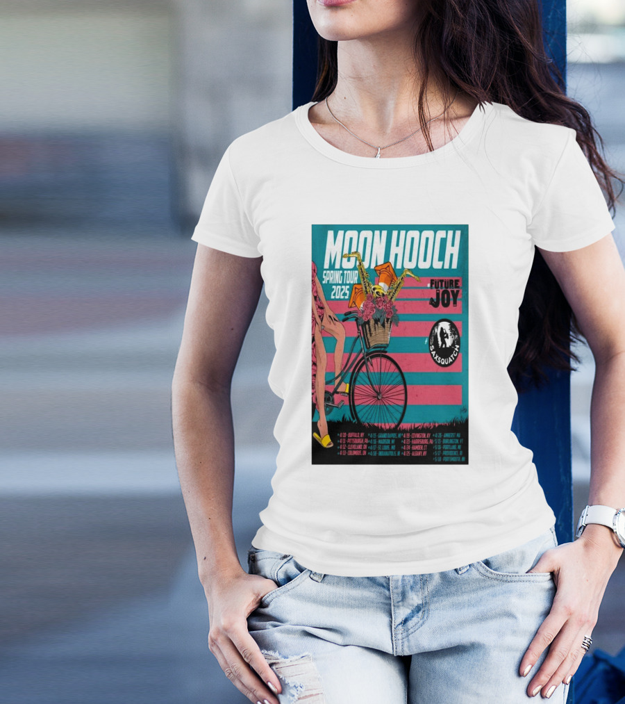 Moon Hooch Spring Tour 2025 Future Joy Sasquatch T-Shirt