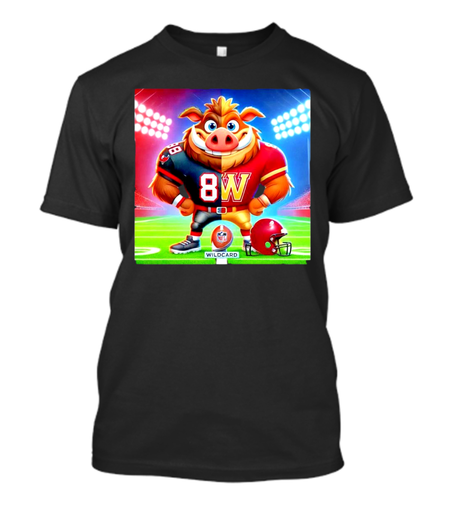 NFL Wildcard 8W Washington Commanders Vs 88 Tampa Bay Buccaneers T-Shirt