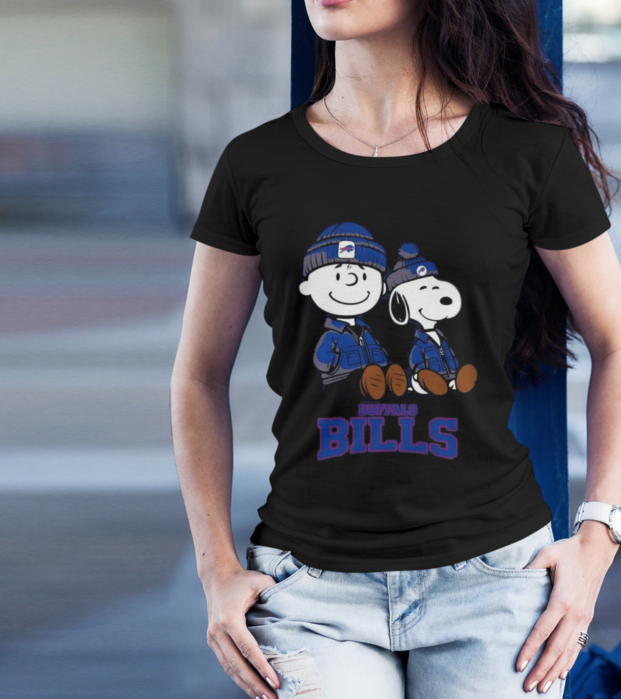 Charlie Brown Snoopy Buffalo Bills Fans 2025 T-Shirt