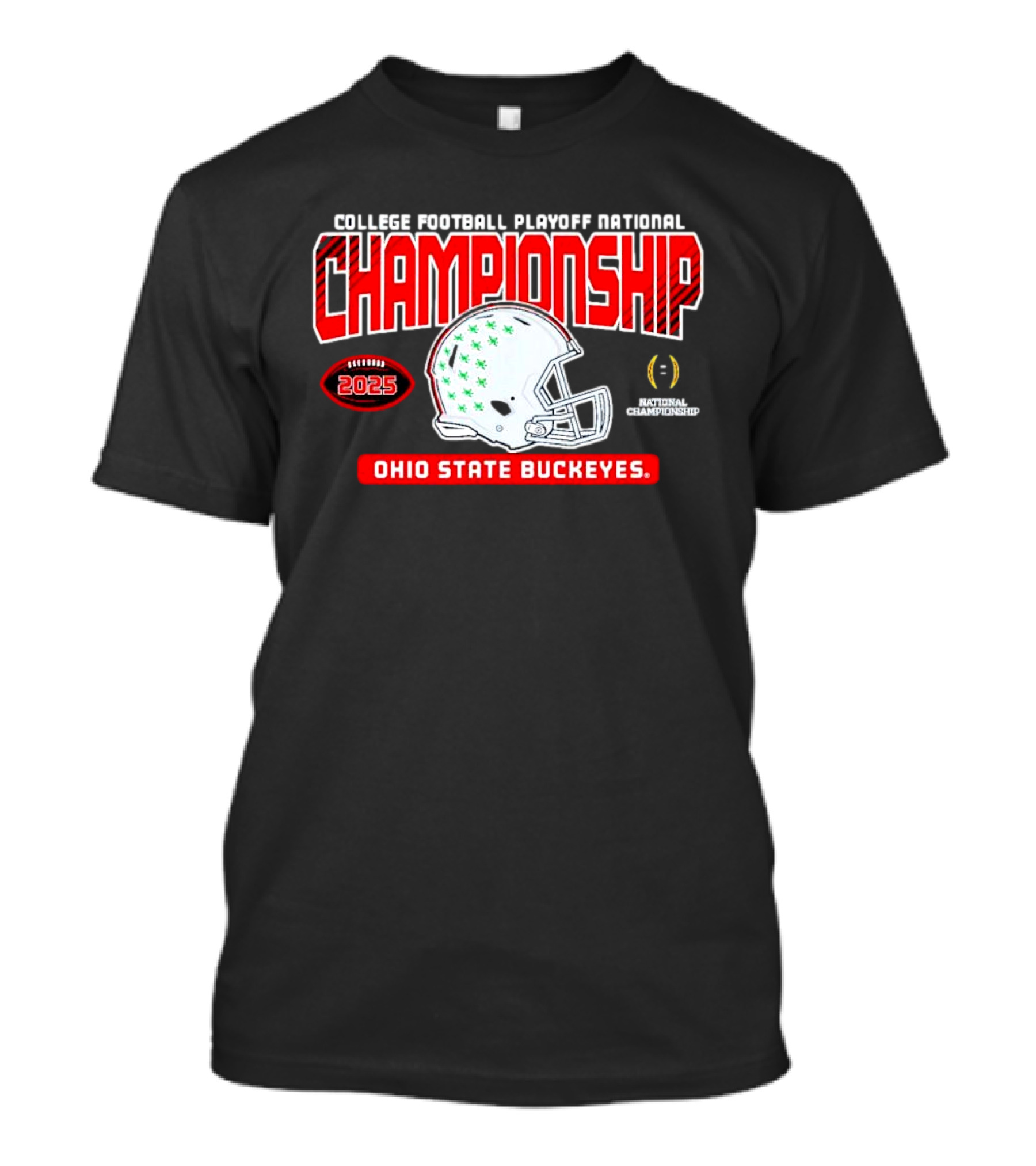 College Football Playoff National Championship 2025 Ohio State Buckeyes Championship Helmet T-Shirt