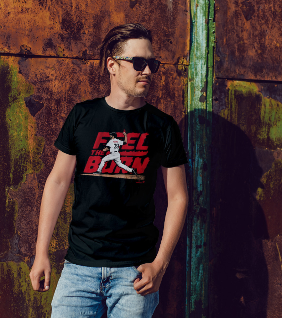 Corbin Burnes Feel The Burn 39 Arizona Baseball T-Shirt