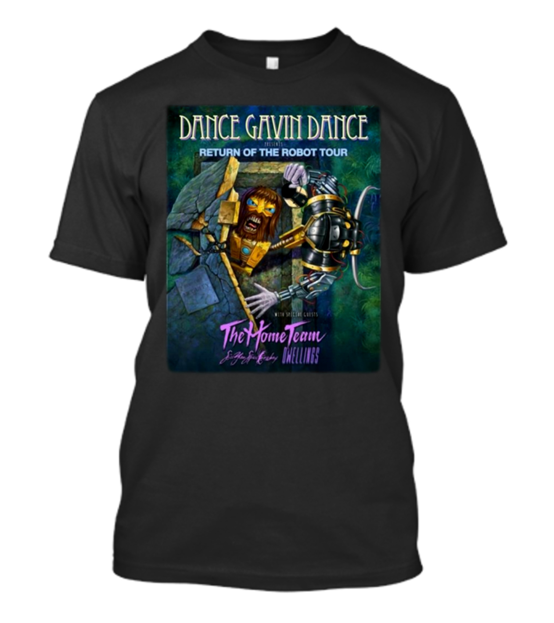 Dance Gavin Dance Presents Return Of The Robot Tour With The Home Team And Dwellings T-Shirt