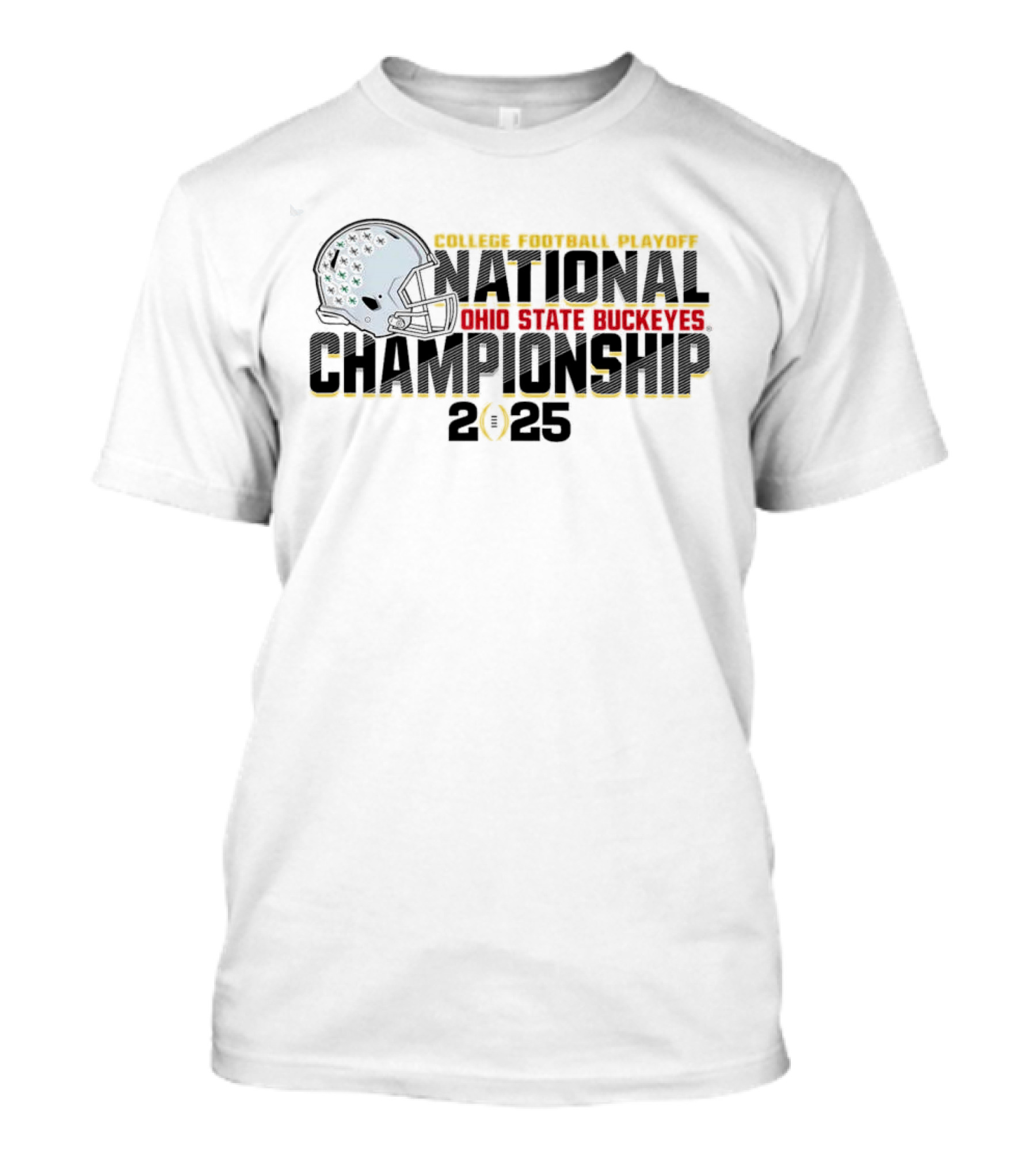 College Football Playoff National Championship 2025 Ohio State Buckeyes Helmet T-Shirt