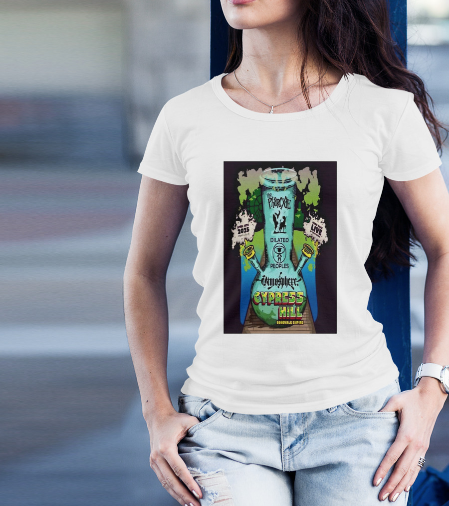 The Pharcyde Dilated Peoples Atmosphere Cypress Hill Live April 19th 2025 Atlantic City NJ Boardwalk Empire Event T-Shirt