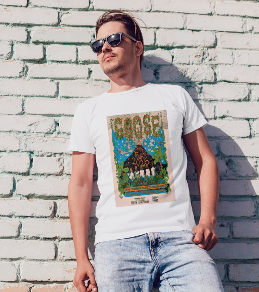 GOOSE Summer Tour 2025 Greenwood Village CO Fiddler's Green June 6th-7th Madison Square Garden Moonrise Encore T-Shirt