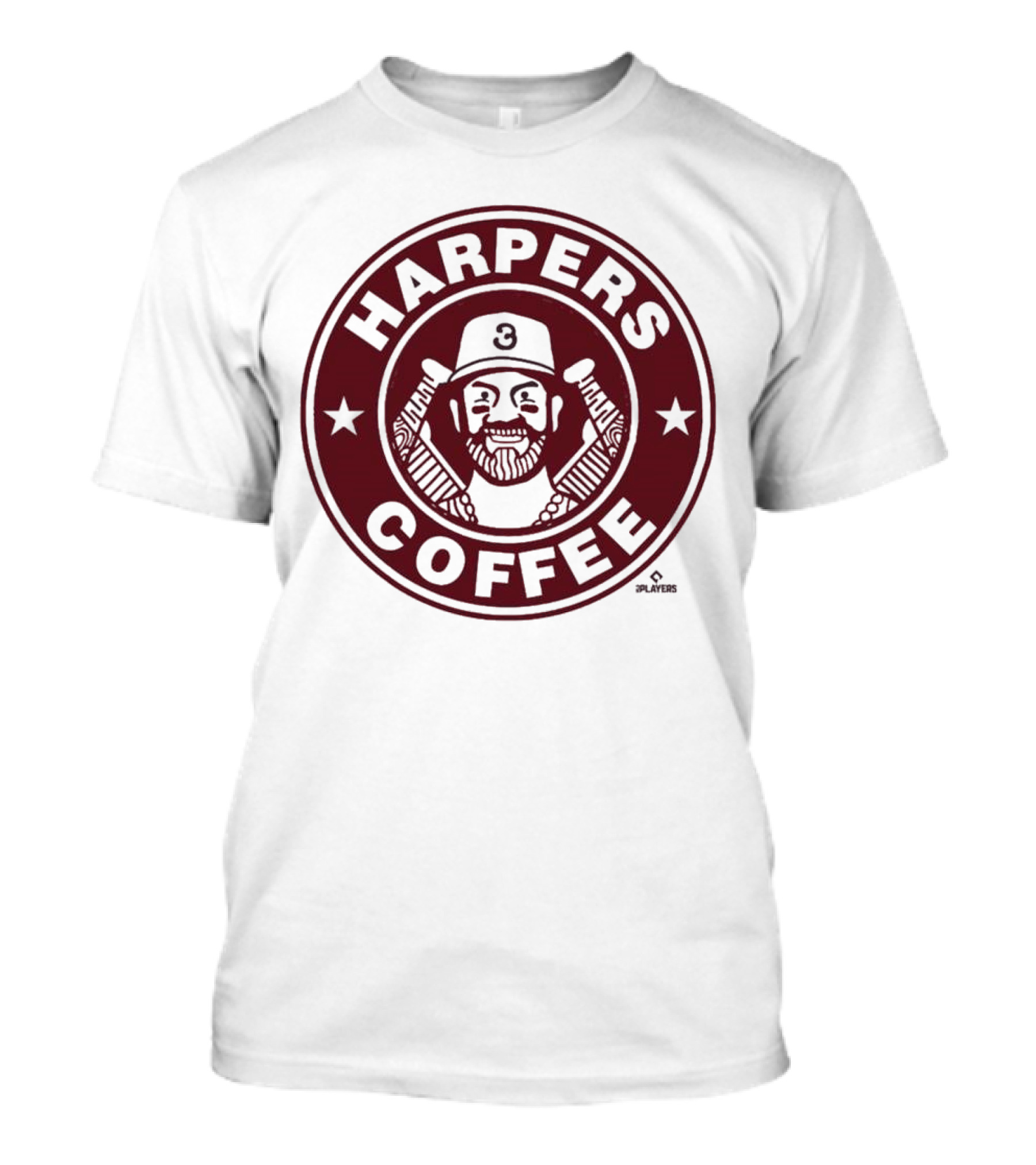 Harpers Coffee Bryce Harper Three MLBPA T-Shirt