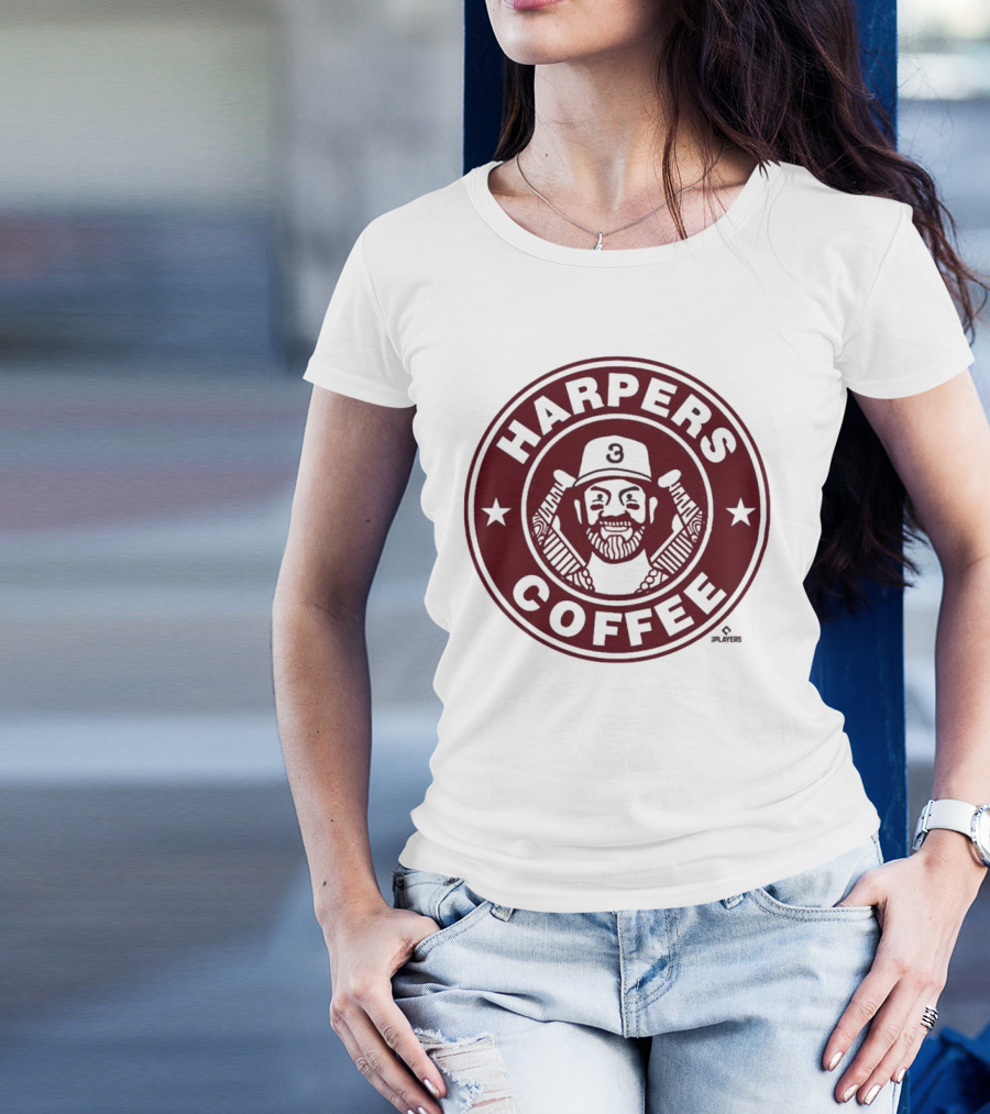 Harpers Coffee Bryce Harper Three MLBPA T-Shirt