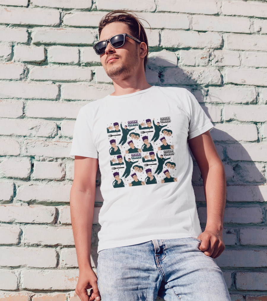 Legend Thanos Squid Game Pattern With Pose And Text Repetition T-Shirt