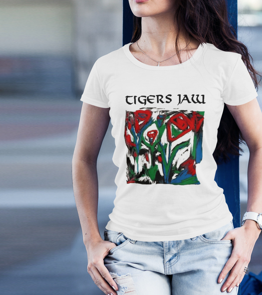 Tigers Jaw Lovesong Abstract Floral T-Shirt