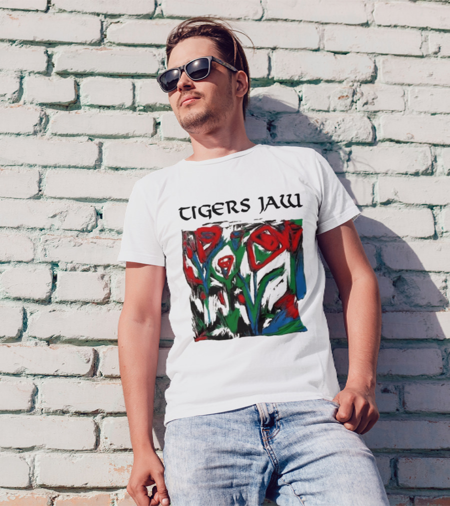 Tigers Jaw Lovesong Abstract Floral T-Shirt