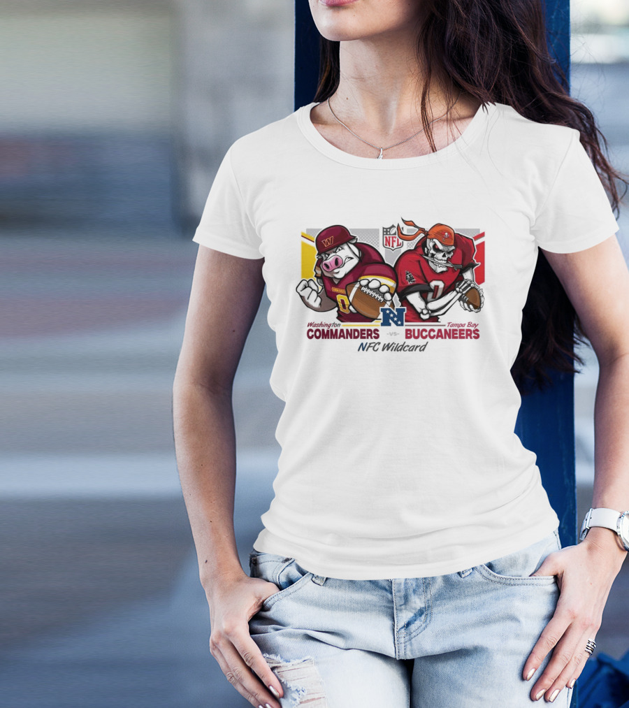 Washington Commanders Vs Tampa Bay Buccaneers NFC Wildcard NFL Showdown T-Shirt