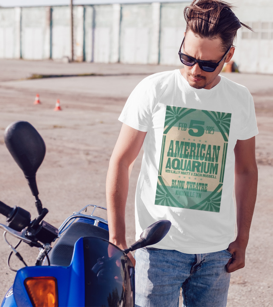 American Aquarium With Lilly Hiatt And Zach Russell Feb 5 2025 Bijou Theatre Knoxville TN T-Shirt
