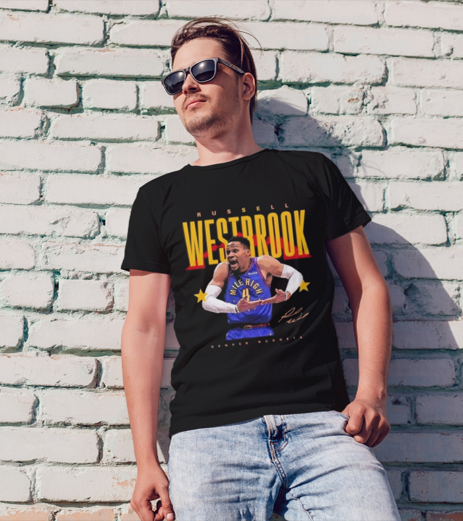Russell Westbrook Mile High Denver Nuggets Signature T-Shirt