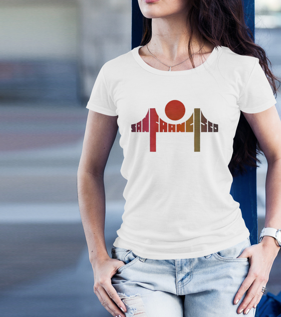 Death Proof Arlene San Francisco Golden Gate Bridge Sun T-Shirt