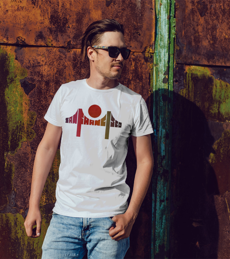 Death Proof Arlene San Francisco Golden Gate Bridge Sun T-Shirt