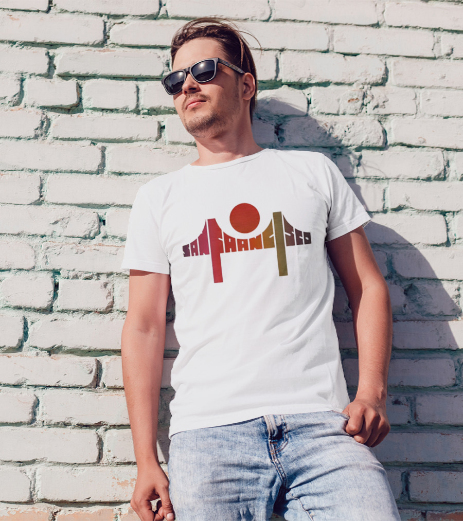 Death Proof Arlene San Francisco Golden Gate Bridge Sun T-Shirt