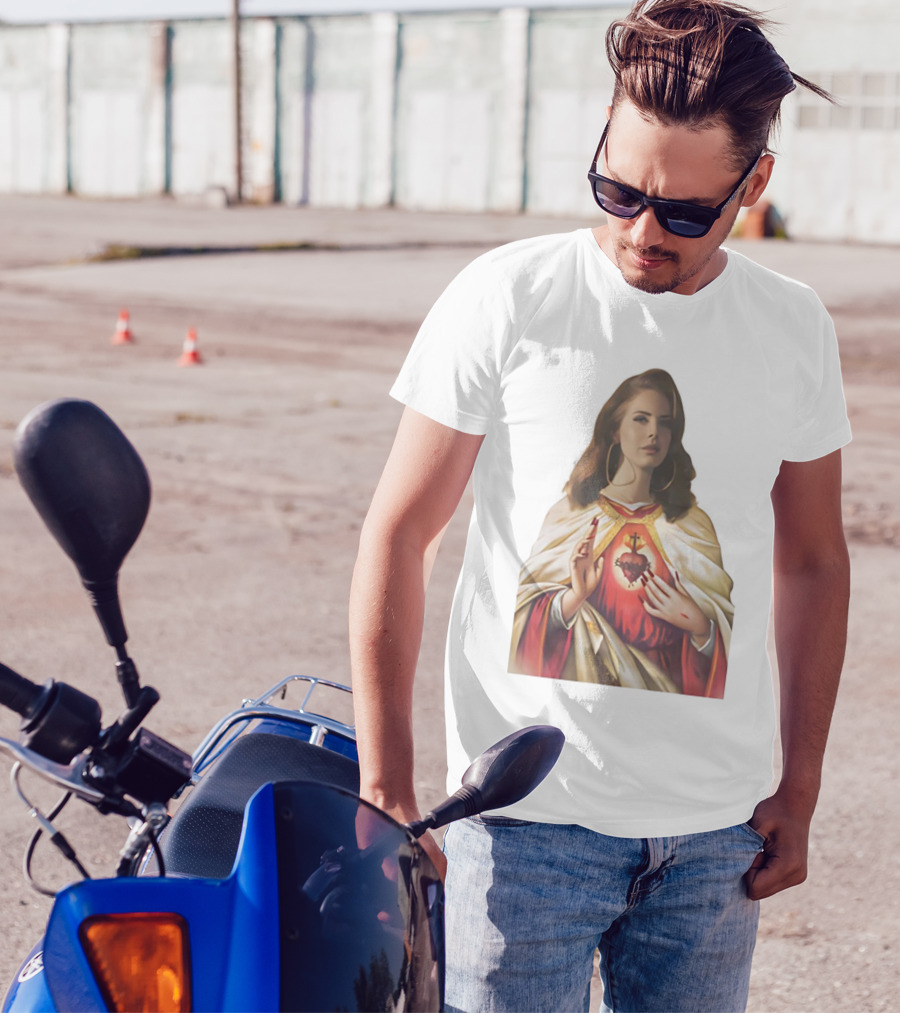 Jesus Lana Del Rey Sacred Heart Icon Image T-Shirt