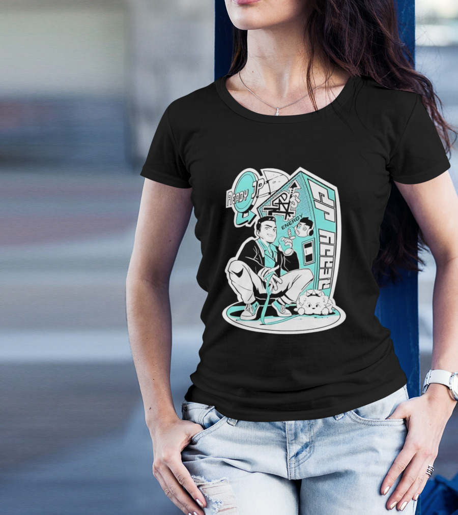 Ready JP Energy Machine Retro Style Oponok T-Shirt