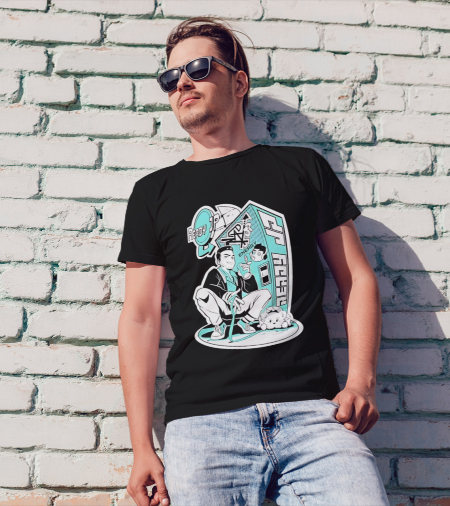 Ready JP Energy Machine Retro Style Oponok T-Shirt