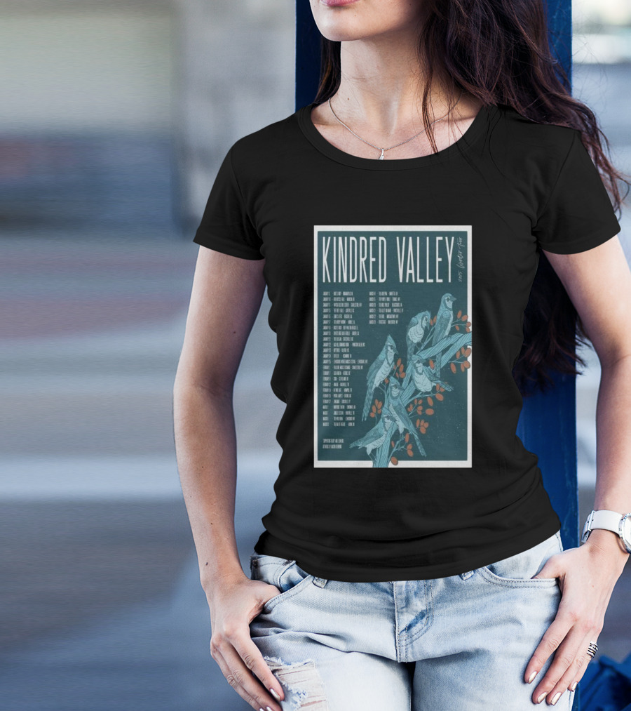 Kindred Valley 2025 Winter Tour Dates With Bird T-Shirt