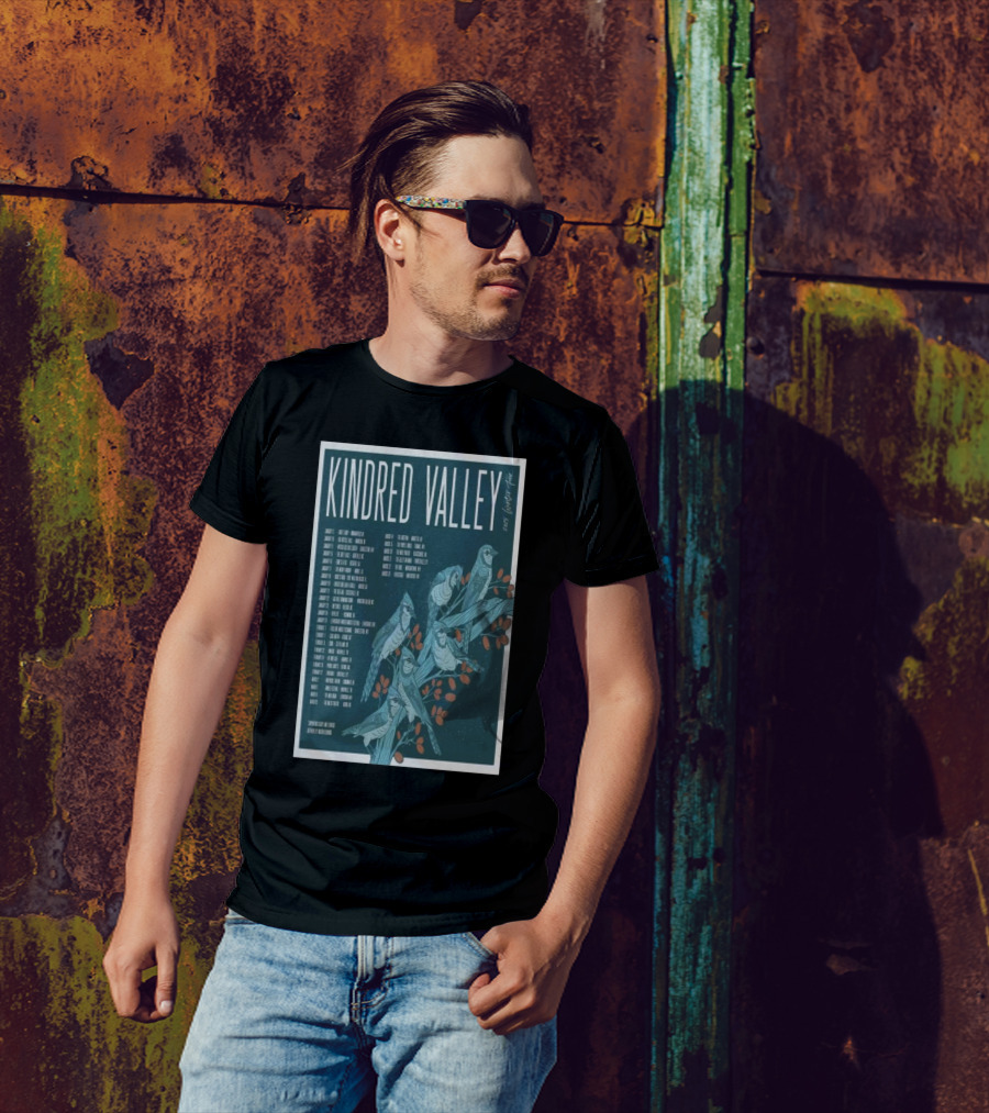 Kindred Valley 2025 Winter Tour Dates With Bird T-Shirt