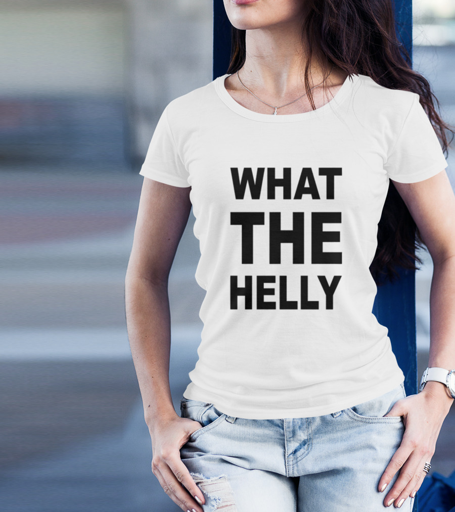1 800 Wthelly Hotline Humor Statement Phone Graphic T-Shirt