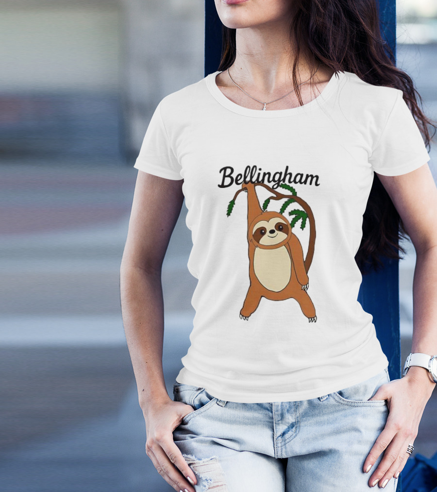 Bellingham Sloth Hanging From Tree Branch T-Shirt