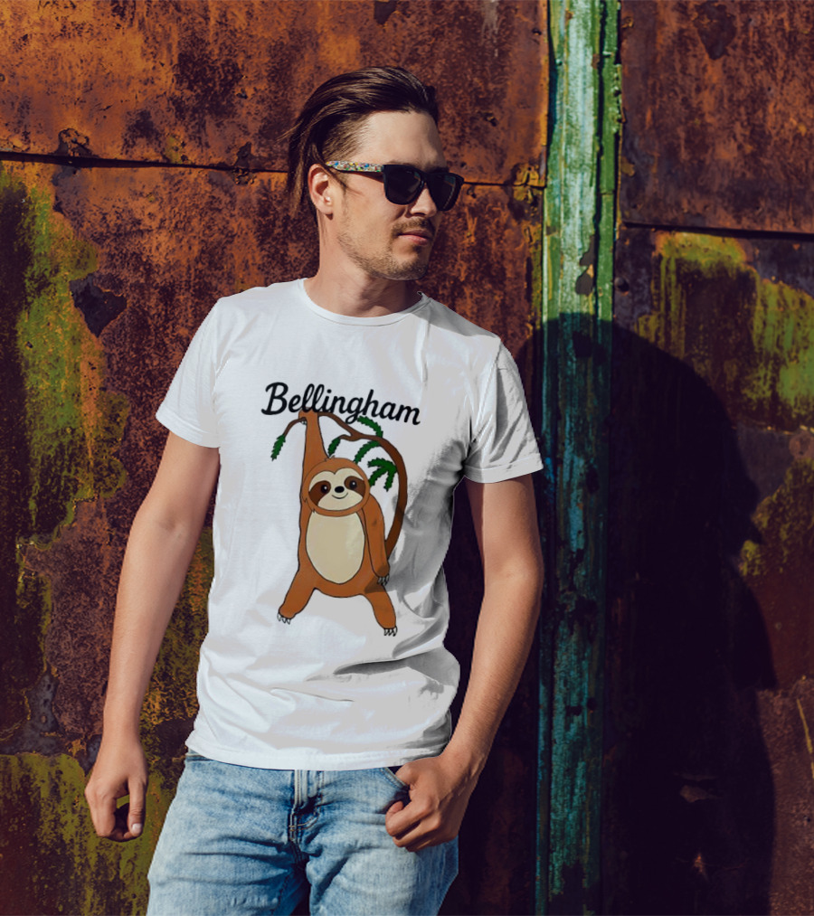 Bellingham Sloth Hanging From Tree Branch T-Shirt