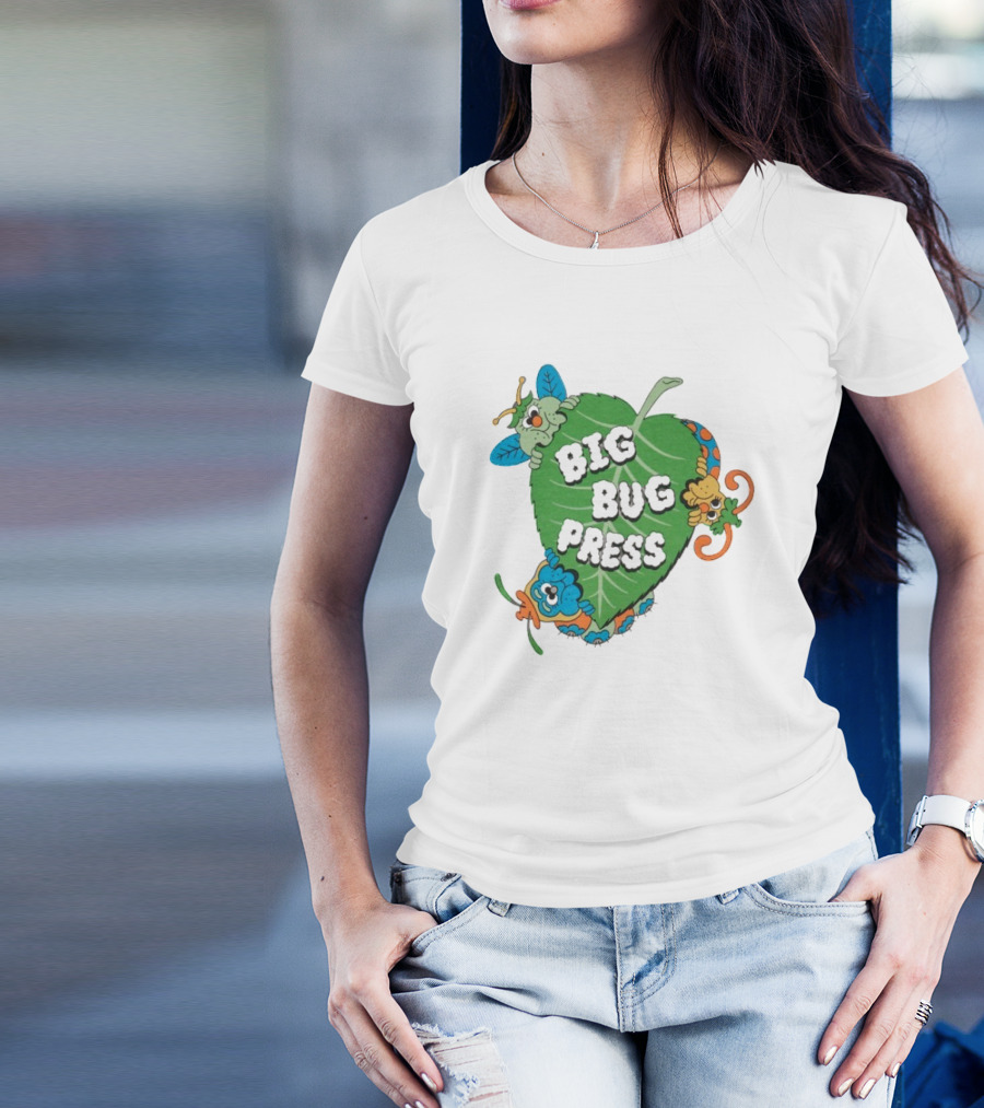 Big Bug Press Leafy Lunchtime Cute Cartoon Characters T-Shirt