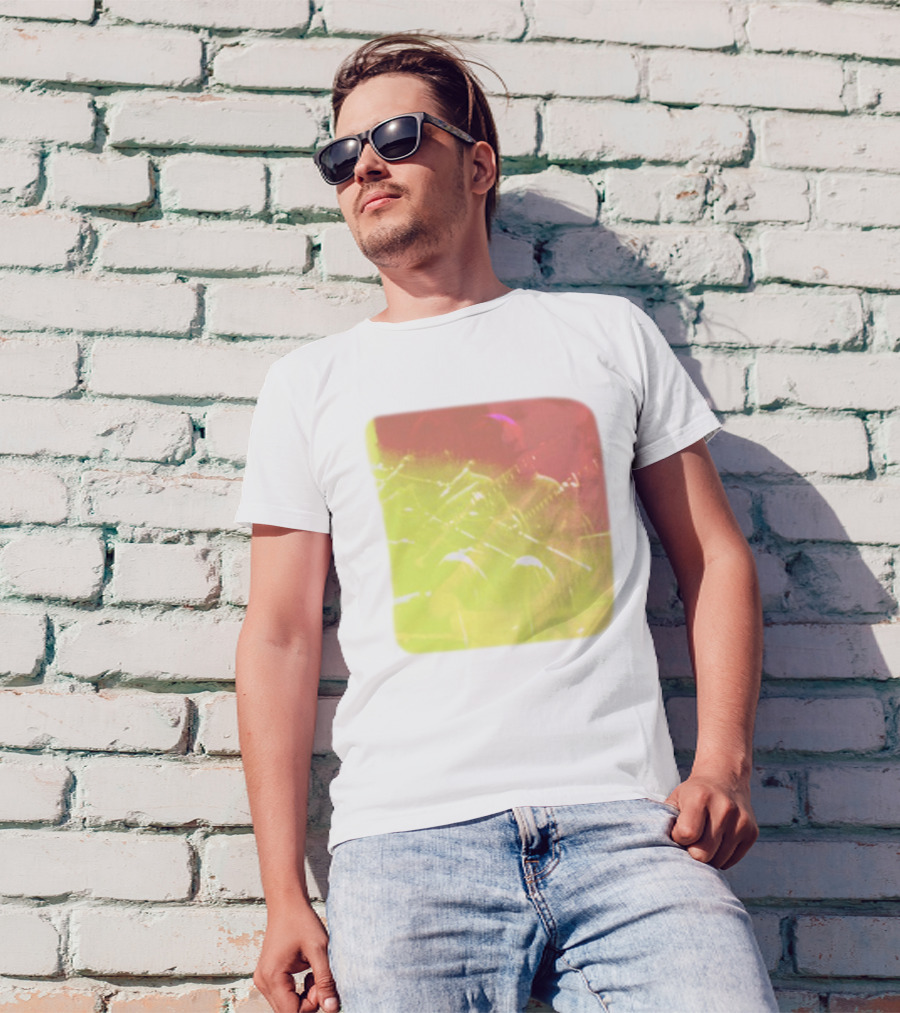 Big Thief Live At Revolution Hal Multicolored Guitar Overlay T-Shirt
