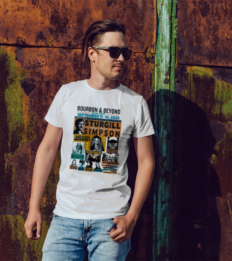 Bourbon & Beyond 2025 Louisville Kentucky Sturgill Simpson Megan Moroney Flatland Cavalry September 11-14 Country Stars T-Shirt