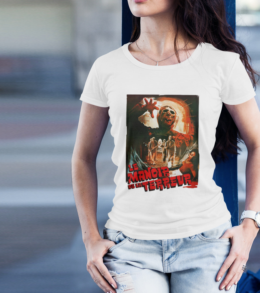 Le Manoir De La Terreur Horror Art T-Shirt