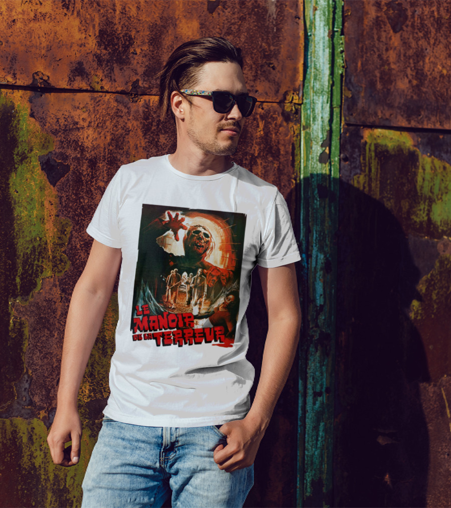 Le Manoir De La Terreur Horror Art T-Shirt