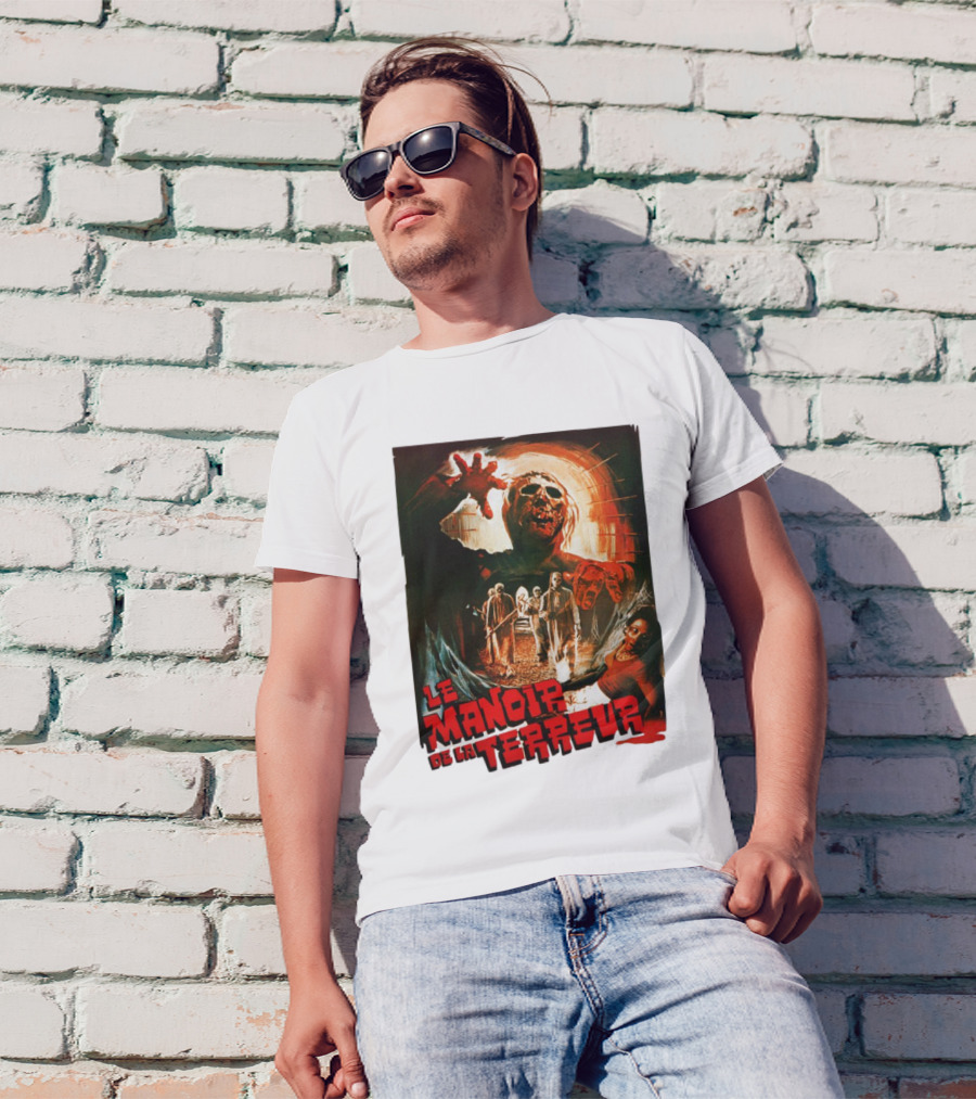 Le Manoir De La Terreur Horror Art T-Shirt