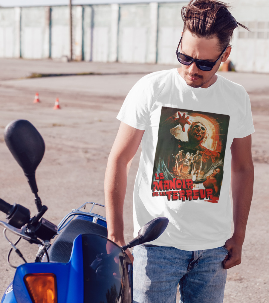 Le Manoir De La Terreur Horror Art T-Shirt