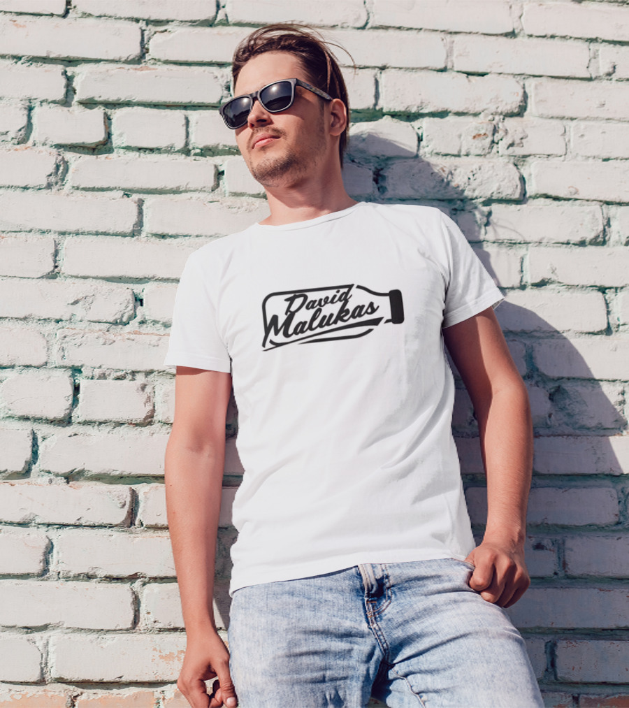 David Malukas Got Milk Bottle Typography T-Shirt