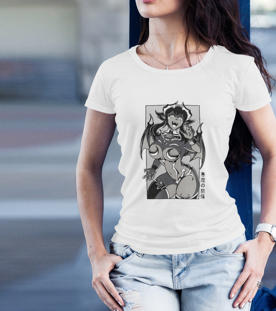 Demonic Embrace Waifu 黒竜の抱擁 T-Shirt