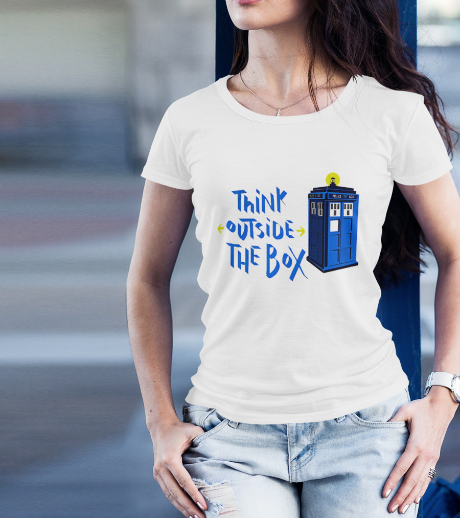 Think Outside The Box Doctor Who Tardis T-Shirt