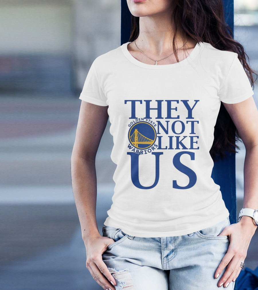 Golden State Warriors They Not Like Us Bay Bridge Icon T-Shirt