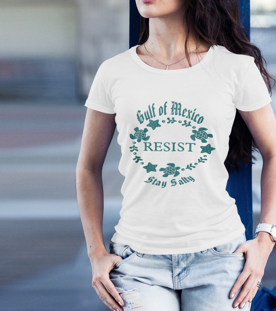 Gulf Of Mexico Resist Stay Salty Turtle T-Shirt