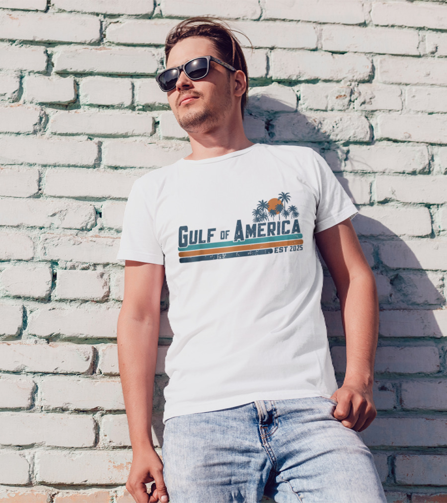Gulf Of America Mississippi Alabama Florida Since August 2018 T-Shirt
