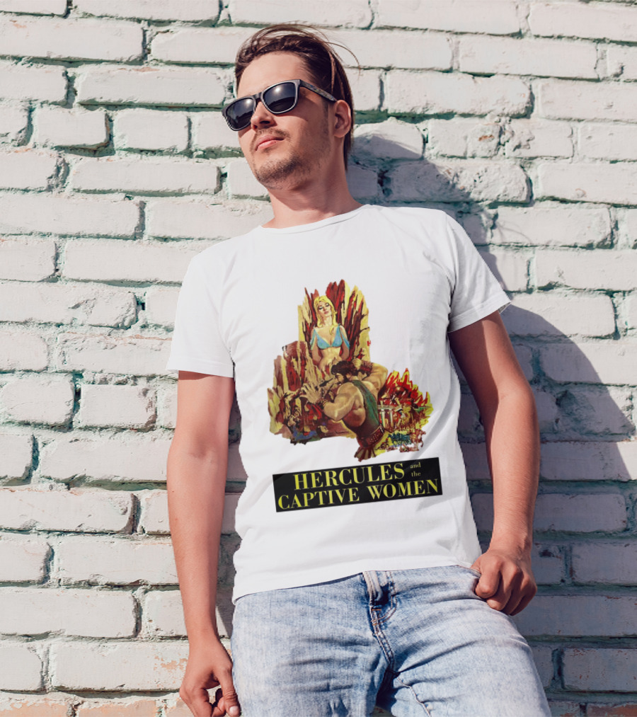 Hercules And The Captive Women Classic Movie Vintage Art T-Shirt