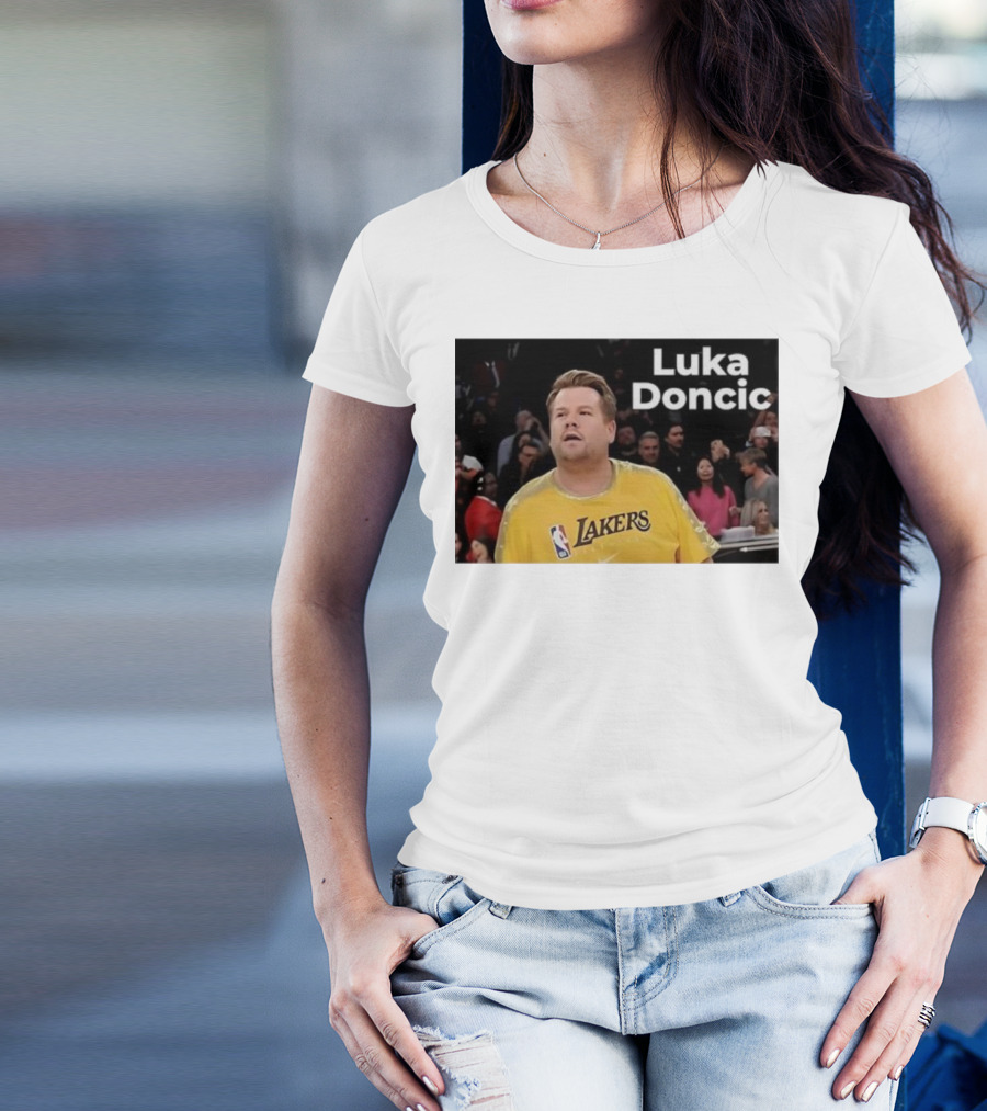 Luka Doncic James Corden Lakers NBA Fan T-Shirt