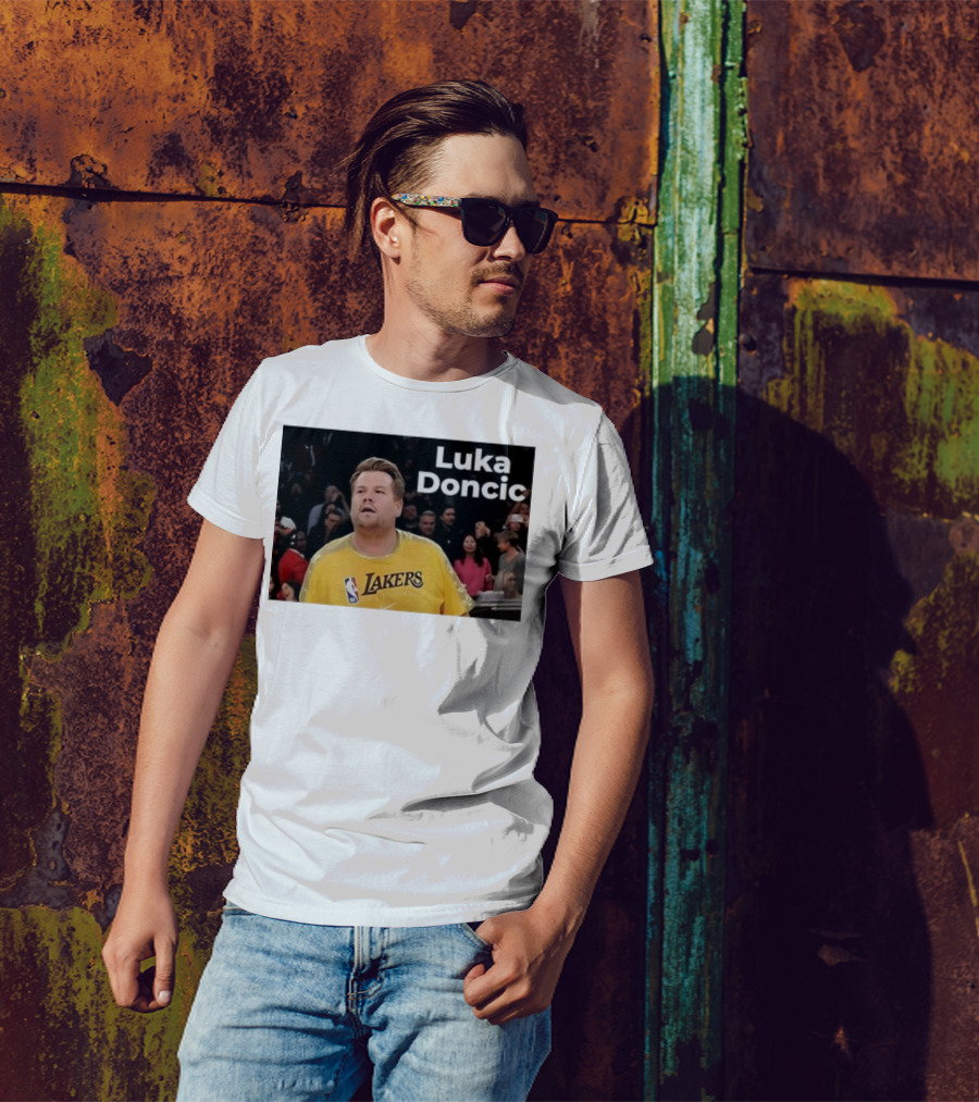 Luka Doncic James Corden Lakers NBA Fan T-Shirt