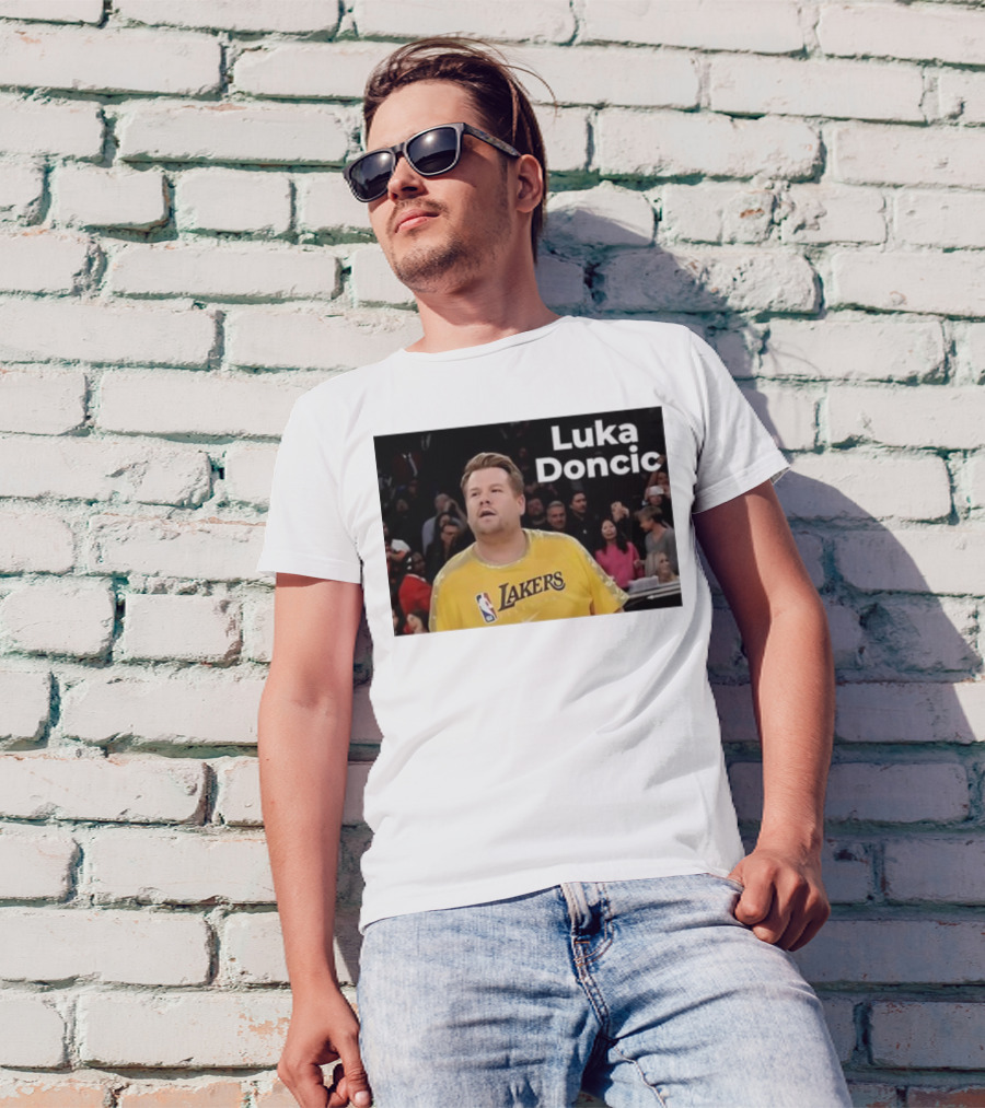 Luka Doncic James Corden Lakers NBA Fan T-Shirt