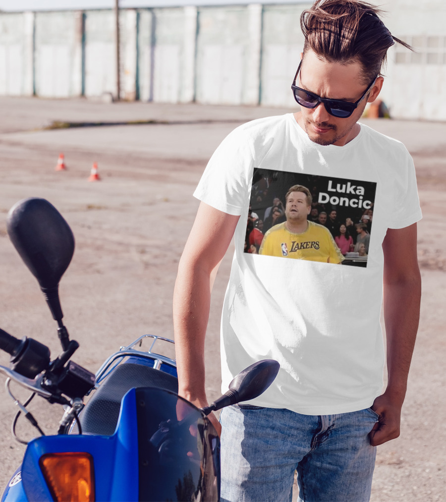 Luka Doncic James Corden Lakers NBA Fan T-Shirt