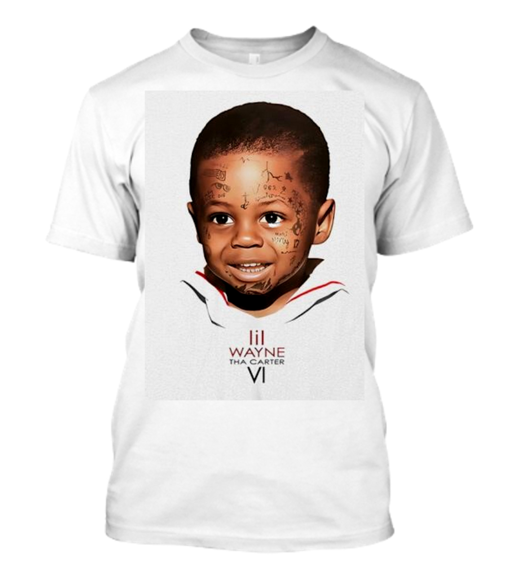 Lil Wayne Tha Carter VI Baby Face Tattoo Art T-Shirt