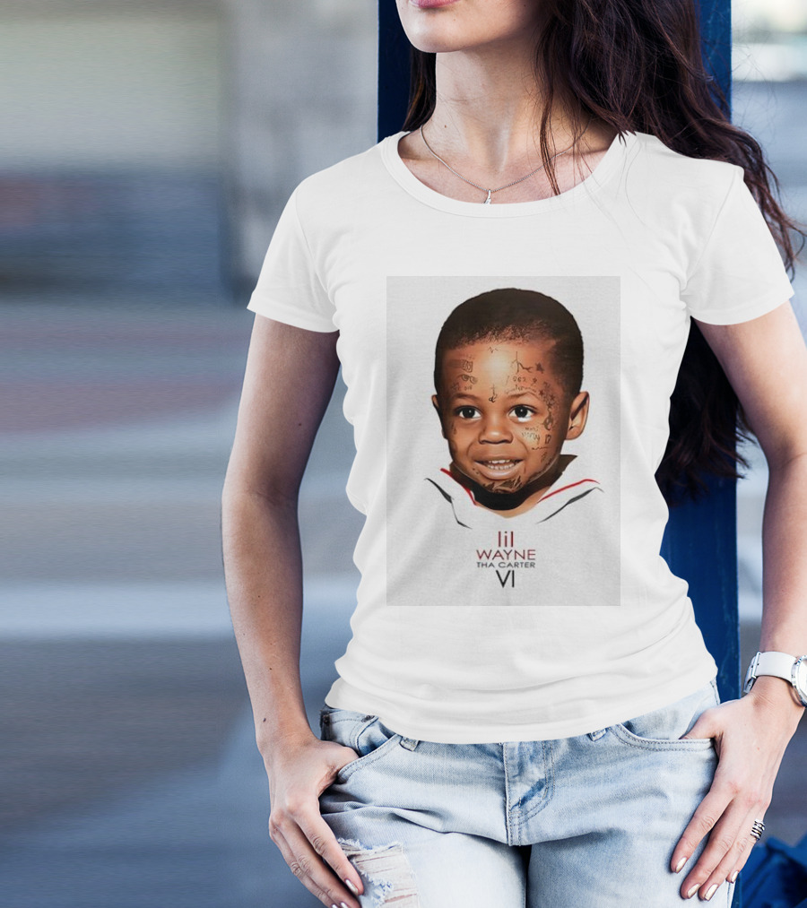 Lil Wayne Tha Carter VI Baby Face Tattoo Art T-Shirt