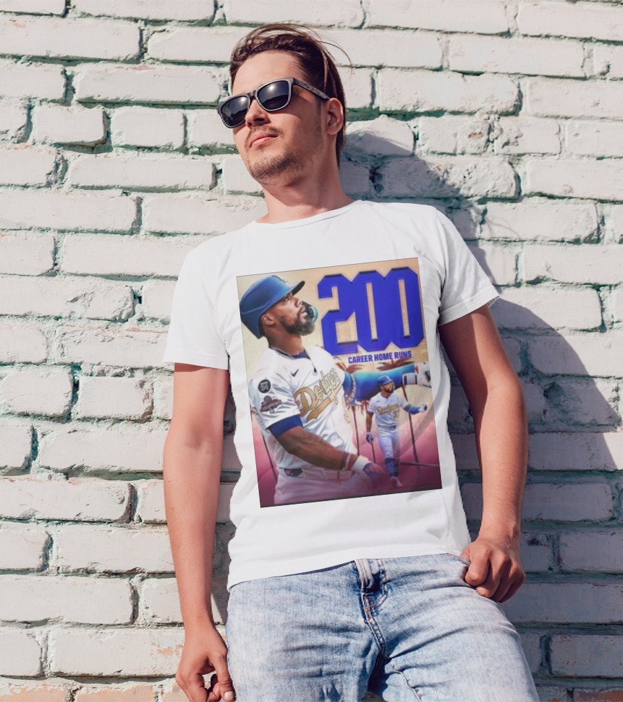 Los Angeles Dodgers Teoscar Hernandez 200 Career Home Runs Celebration T-Shirt